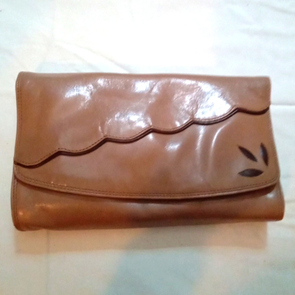 Vintage Leather B Altman & Co Clutch Bag